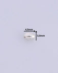 925 Sterling Silver Oval 4.5x3mm Beads, Solid Rice Beads, Seamless Olive Beads, Barrel Shape Bracelet Spacer Beads, Jewelry Supplies, M1A