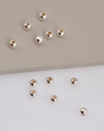 925 Sterling Silver 5mm Round Beads, Smooth Seamless Round Beads, Round Shape Beads, Seperator Beads, Jewelry Crafting Supplies, M3F