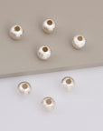 925 Sterling Silver 9mm Round Beads, Smooth Seamless Round Beads, Round Shape Beads, Seperator Beads, Jewelry Crafting Supplies, M3J