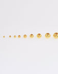 24K Gold Plated Seamless Round Beads, 925 Silver Round Beads in 24K Gold Vermeil, Round Shape Seperator Beads, Jewelry Supplies, VM3 A-J