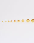 24K Gold Vermeil & 925 Plated Seamless Round Beads, Silver Round Beads in Gold, Round Shape Seperator Beads, Jewelry Supplies, M3/VM3 A-J