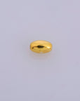 24K Gold Plated Rice Shape Beads, 925 Silver Oval 6.5x4mm Beads in 24K Gold Vermeil, Smooth Seamless Olive Beads, Jewelry Supplies, VM1B