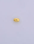 24K Gold 8x5mm Plated Rice Shape Beads, 925 Silver Oval Beads in 24K Gold Vermeil, Smooth Seamless Olive Beads, Jewelry Supplies, VM1C