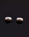 925 Sterling Silver 8x5mm Corrugated Oval Beads, Solid Seamless Oval Beads, Olive Shape Beads, Barrel Shape Jewelry Crafting Supplies, M4C