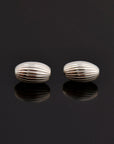 925 Silver Seamless 12x7mm Oval Beads, Sterling Silver Corrugated Oval Beads, Olive Shape Beads, Barrel Shape Jewelry Crafting Supplies, M4E