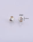 925 Silver Diamond Cut 5mm Round Beads, Sterling Silver Laser Multi Diamond Cut Beads, Moon Cut Spacer Beads, Jewelry Crafting Supplies, M2D