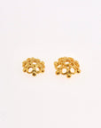 24K Gold Vermeil 8-9mm Flower Bead Caps, Gold Plated Bead Caps, 925 Solid Silver Bead Caps in Gold, Spacer Bead Caps, Jewelry Making, VM6A-B