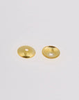 24K Gold Vermeil Plain Round Bead Caps, Gold Plated Shiny Round Bead Caps, 925 Silver Spacer Bead in Gold, Jewelry Making Supply, VM15C