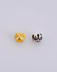 24K Gold Vermeil & 925 Silver Tube Beads, Antique Silver Tube Beads, Gold Plated Spacer Tube Beads, Silver Tube Beads, Jewelry Making, V/M16
