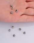 925 Sterling Silver Tube Beads, Antique Silver Coiled Tube Beads, Spacer Tube Beads, Oxidized Silver Tube Beads For Jewelry Making, M19