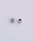 925 Sterling Silver Tube Beads, Antique Silver Coiled Tube Beads, Spacer Tube Beads, Oxidized Silver Tube Beads For Jewelry Making, M19