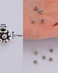 925 Sterling Silver 5mm Bead Caps, Silver Bead Caps, Oxidized Solid Silver Bead Caps, Jewelry Spacer Bead Caps, Jewelry Craft Supply, M13