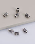 24K Gold Vermeil & 925 Silver Tube Beads, Silver Tube Beads in Gold, Antique Silver Spacer Tube Beads, Tube Beads For Jewelry Making,V/M24
