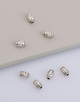 925 Sterling Silver Tube Beads, Antique Silver Barrel Shape Tube Beads, Oxidized Silver Tribal Tube Beads, Jewelry Making, M27