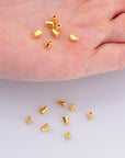24K Gold Vermeil Cone Shape Beads, 24K Gold Plated Cone Bead Caps, 925 Solid Silver Plain Cone End Beads, Jewelry Making Supplies, VM28A