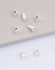 925 Sterling Silver Cone Shape Beads, Solid Silver Cone Bead Caps, Silver Plain Cone End Beads, Bead Caps For Jewelry Making, M28B