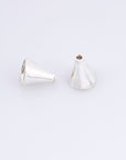 925 Sterling Silver Cone Shape Beads, Solid Silver Cone Bead Caps, Silver Plain Cone End Beads, Bead Caps For Jewelry Making, M28C