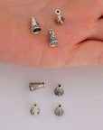 925 Sterling Silver Cone Shape Bead, Solid Silver Cone Bead Cap, Antiique Silver End Bead Cones, Pyramid Bead Caps, Jewelry Findings, M29A-C