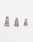 24K Gold Vermeil & 925 Silver Cone Shape Beads, Gold Cone Bead Caps, Antiique Silver End Bead Cones, Pyramid Bead Caps VM/M29 A-B-C