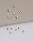 925 Sterling Silver 3.5mm Round Beads, Smooth Seamless Round Beads, Solid Round Shape Beads, Seperator Beads, Jewelry Crafting Supplies, M3D