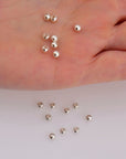 925 Sterling Silver 3.5mm Round Beads, Smooth Seamless Round Beads, Solid Round Shape Beads, Seperator Beads, Jewelry Crafting Supplies, M3D