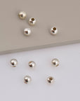 925 Sterling Silver 6mm Round Beads, Smooth Seamless Round Beads, Solid Round Shape Beads, Seperator Beads, Jewelry Crafting Supplies, M3G