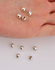 925 Sterling Silver 6mm Round Beads, Smooth Seamless Round Beads, Solid Round Shape Beads, Seperator Beads, Jewelry Crafting Supplies, M3G