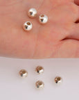 925 Sterling Silver 8mm Round Beads, Smooth Seamless Round Beads, Round Shape Beads, Seperator Beads, Jewelry Crafting Supplies, M3I