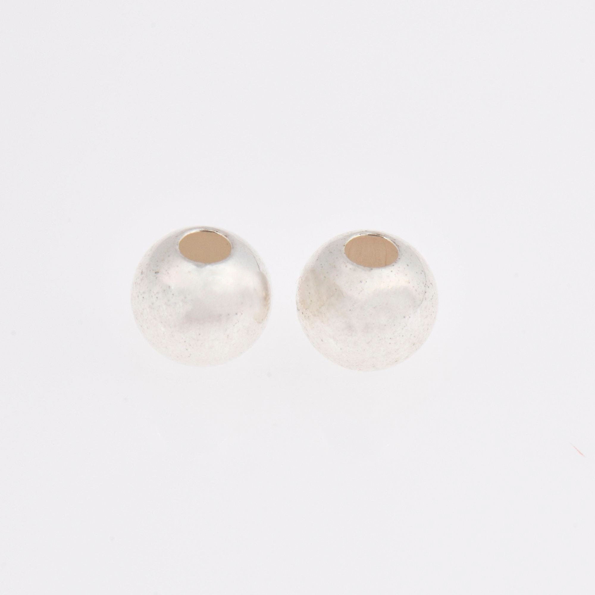 925 Sterling Silver 9mm Round Beads, Smooth Seamless Round Beads, Round Shape Beads, Seperator Beads, Jewelry Crafting Supplies, M3J