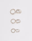 24K Gold Vermeil & 925 Silver Bails with Open Loop, Silver Open Loop Bails in Gold, Silver Connector Bails, Jewelry Findings, M/VM30 A-C
