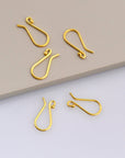 24K Gold Vermeil Ear Wires, 24K Gold Plated Earring Hooks, 925 Silver Ball Ear Wires, Earrings Making Supply, Jewelry Making Findings, VM38