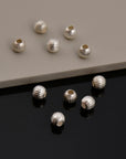 925 Sterling Silver Corrugated 7mm Round Beads, Seamless Round Beads, Solid Silver Round Shape Beads, Seperator Beads, Jewelry Supplies, M5E