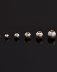 24K Gold Vermeil & 925 Silver Corrugated Round Beads, Gold Plated Seamless Round Beads, Round Seperator Beads, Jewelry Supplies, M/VM5 A-F