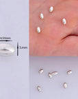 925 Sterling Silver Oval 4.5x3mm Beads, Solid Rice Beads, Seamless Olive Beads, Barrel Shape Bracelet Spacer Beads, Jewelry Supplies, M1A