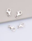 925 Sterling Silver Lobster Clasp, Solid Silver Trigger Clasp, Silver Spring Clasp, Jewelry Crafting Supplies, Jewelry Making Findings, M54C
