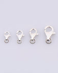 925 Sterling Silver Lobster Clasp, Solid Silver Trigger Clasp, Spring Clasp, Jewelry Crafting Supplies, Jewelry Making Findings, M54A-D