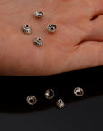 925 Sterling Silver 6mm Bead Caps, Silver Bead Caps, Oxidized Solid Silver Bead Caps, Jewelry Spacer Bead Caps, Jewelry Craft Supply, M8A