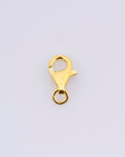 24K Gold Vermeil Lobster Clasp, 925 Solid Silver Trigger Clasp, Gold Plated Spring Clasp, Jewelry Supplies, Jewelry Making Findings, VM54B