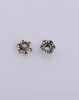 925 Sterling Silver 7mm Bead Caps, Silver Bead Caps, Oxidized Solid Silver Bead Caps, Jewelry Spacer Bead Caps, Jewelry Craft Supply, M11