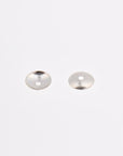 925 Silver 7mm Shiny Round Bead Caps, Solid Silver Plain Round Bead Caps, Smooth Silver Round Spacer Bead Caps, Jewelry Craft Supply, M15C