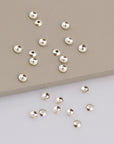 925 Silver Plain 4mm to 7mm Round Bead Caps, Solid Silver Shiny Round Bead Caps, Smooth Round Spacer Bead Caps, Jewelry Supply, M15A-C