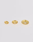 24K Gold Vermeil Plain Round Bead Caps, Gold Plated Shiny Round Bead Caps, 925 Silver Spacer Bead in Gold, Jewelry Making Supply, VM15ABC