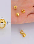 24K Gold Vermeil & 925 Silver Tube Beads, Antique Silver Tube Beads, Gold Plated Spacer Tube Beads, Silver Tube Beads, Jewelry Making, V/M16