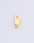 24K Gold Vermeil Lobster Clasp, 925 Solid Silver Trigger Clasp, Gold Plated Spring Clasp, Jewelry Supplies, Jewelry Making Findings, VM55A