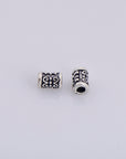 925 Sterling Silver Tube Beads, Antique Silver Tube Beads, Silver Spacer Tube Beads, Oxidized Silver Tube Beads For Jewelry Making, M24