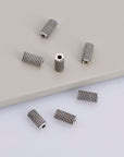 925 Sterling Silver Tube Beads, Antique Silver Tube Beads, Silver Spacer Tube Beads, Oxidized Silver Tube Beads For Jewelry Making, M25