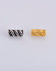 24K Gold Vermeil & 925 Sterling Silver Tube Beads, Antique Silver Tube Beads, Gold Spacer Tube Beads, Oxidized Tube Beads, M/VM25
