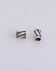 925 Silver Antique Silver Tube Beads, Silver Tube Beads, Silver Spacer Tube Beads, Oxidized Silver Tube Beads For Jewelry Making, M26