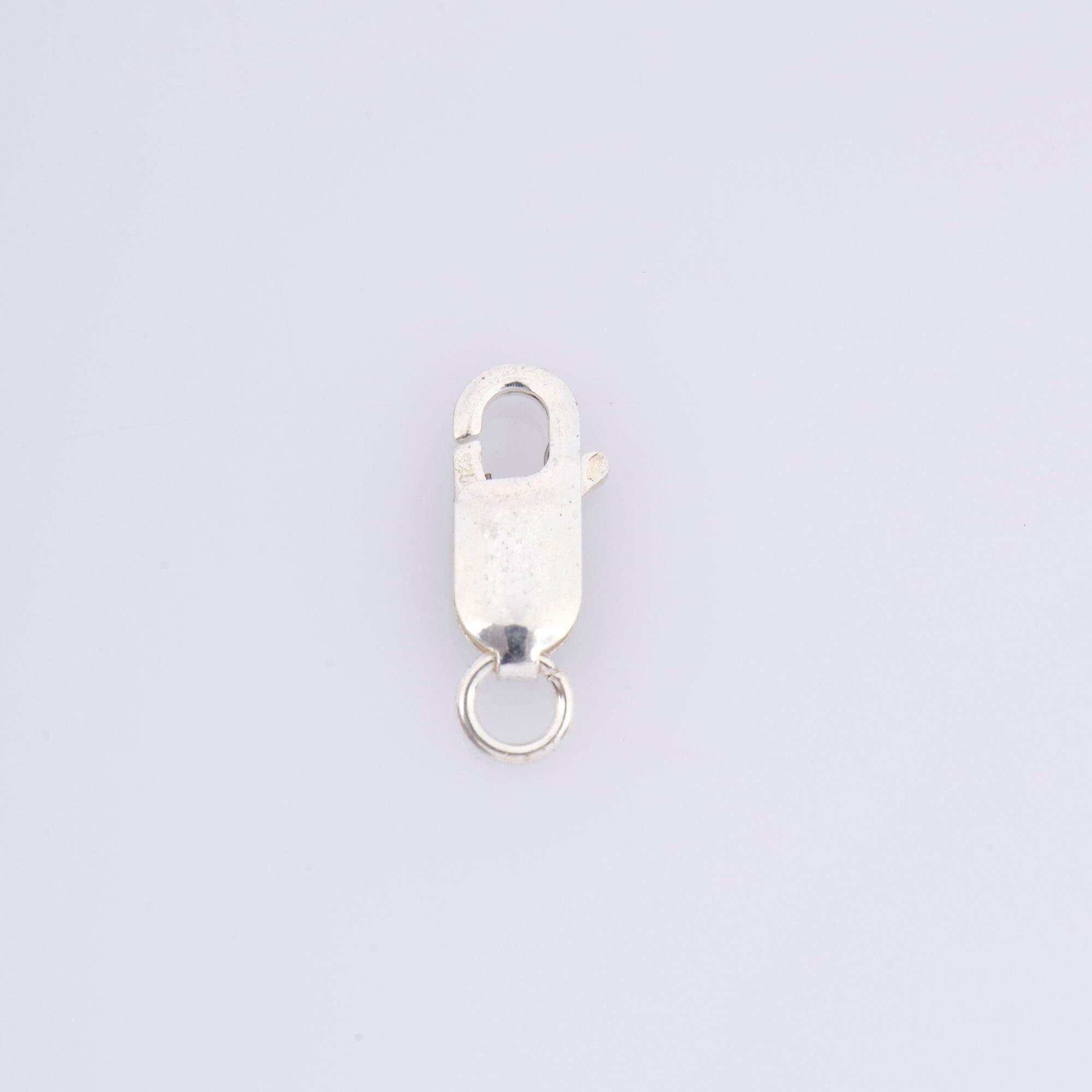 925 Sterling Silver Lobster Clasp, Solid Silver Trigger Clasp, Silver Spring Clasp, Jewelry Making Supplies, Jewelry Making Findings, M55B