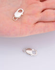 925 Sterling Silver Lobster Clasp, Solid Silver Trigger Clasp, Silver Spring Clasp, Jewelry Making Supplies, Jewelry Making Findings, M55E